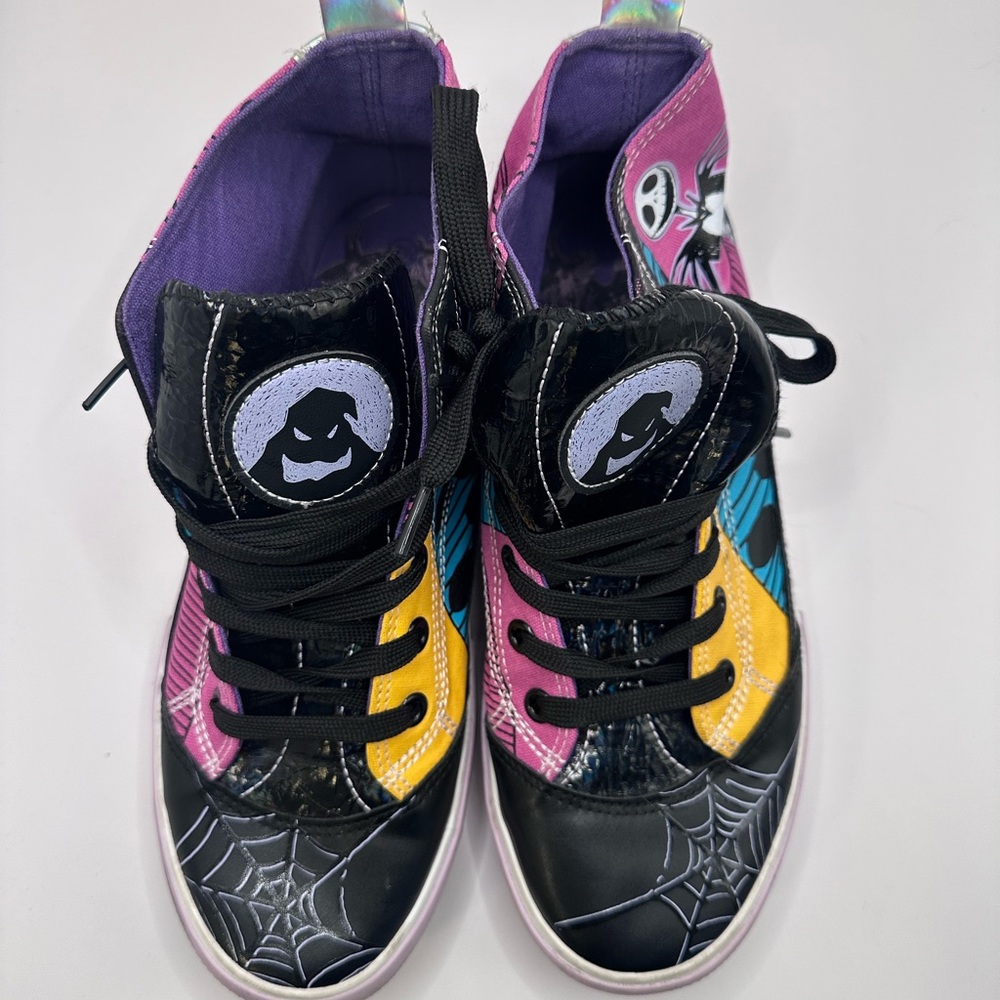 Disney Nightmare Before Christmas High Top Sneakers Jack & Sally 7.5 men 9 women